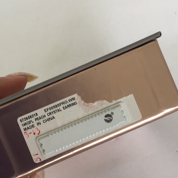 BELIEVE BY BRILLIANCE ROSE GOLD CRYSTAL DROP 14K GOLD FLASH PLATED EARRI… - Picture 9 of 10